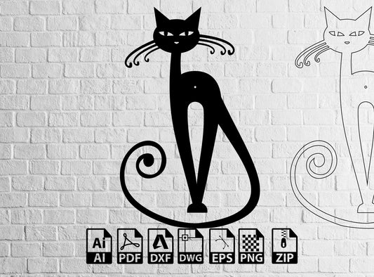 Cat Wall Decor Cats Laser Cut wallart Cat Face SVG | Cat Cut Files | Cat Design