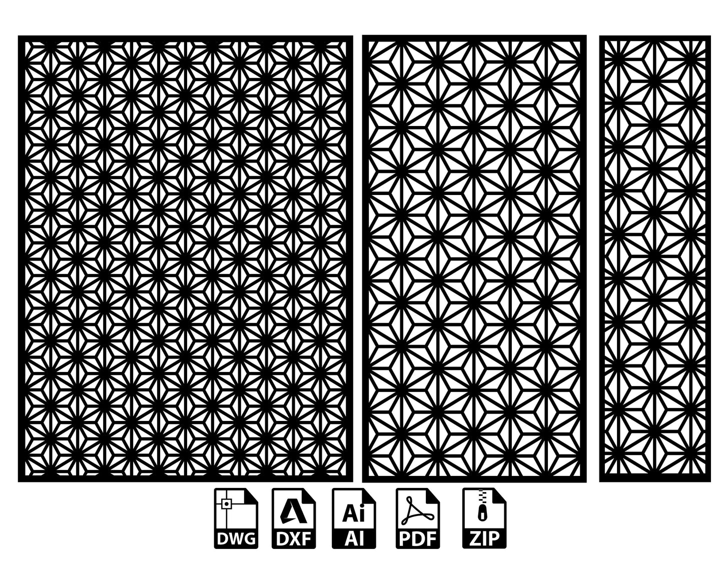 Wall Panel Art Garden Wall Room Divider KAP009 SVG Dxf Decorative Panel, Stencil, Wall Handing Dxf files for CNC plasma, laser cut