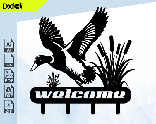 Duck SVG Duck Hunting SVG Ducks SVG Duck Sticker Svg Ducks Flying Svg  Laser Cut Dxf Files Cnc Plasma Cutting