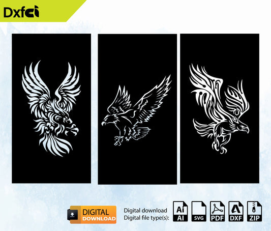 Flying eagle Svg, eagle vector, flying eagle vector, eagle Clipart, Bald eagle Svg for Fleece, plasma cutting Metalic & Wood CNC machine