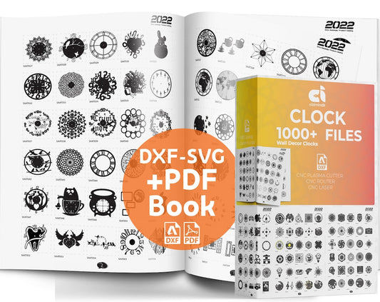 Wall Art Clocks Svg DXF files Collection